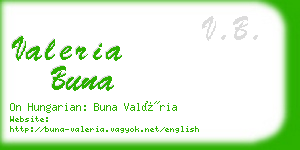 valeria buna business card